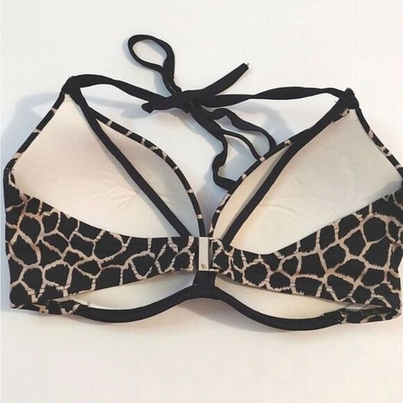Victoria's Secret 2015 Bombshell Giraffe Print Extra Lift Bikini Top 34DD *Med - Picture 8 of 12